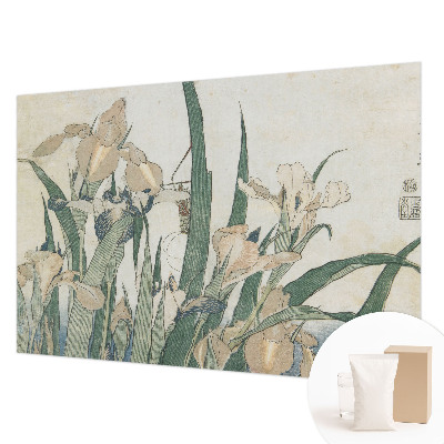 Fototapeta fizelinowa do sypialni Delikatne irysy