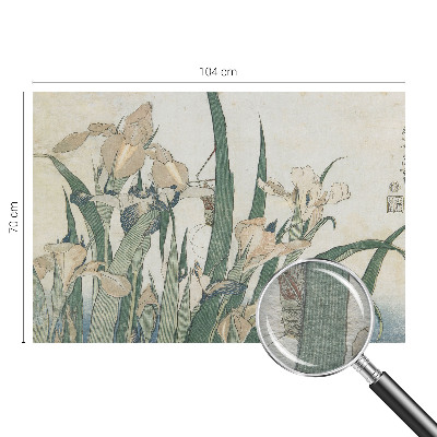 Fototapeta fizelinowa do sypialni Fototapeta fizelinowa do sypialni Delikatne irysy