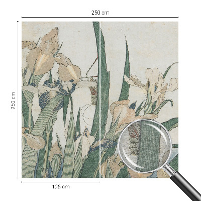 Fototapeta fizelinowa do sypialni Fototapeta fizelinowa do sypialni Delikatne irysy