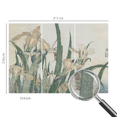 Fototapeta fizelinowa do sypialni Fototapeta fizelinowa do sypialni Delikatne irysy