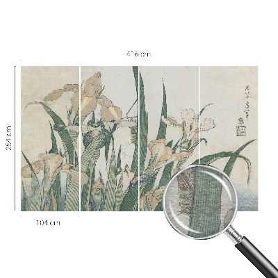 Fototapeta fizelinowa do sypialni Fototapeta fizelinowa do sypialni Delikatne irysy