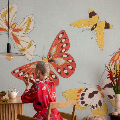 Tapeta fotograficzna z motywem artystycznych motyli
