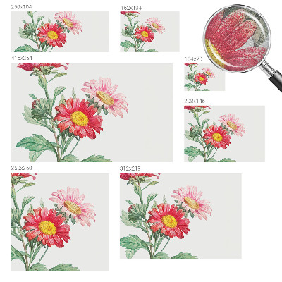 Tapeta fotograficzna z delikatnym motywem kwiatowym