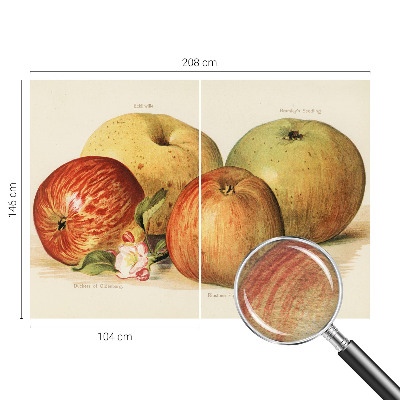 Dekoracyjna fototapeta na ścianę Dekoracyjna fototapeta na ścianę Jabłka kwiaty