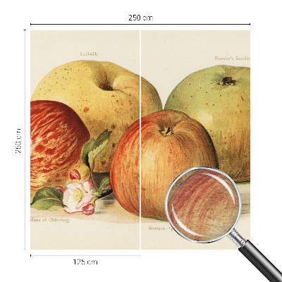 Dekoracyjna fototapeta na ścianę Dekoracyjna fototapeta na ścianę Jabłka kwiaty