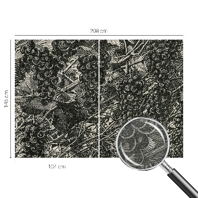 Nowoczesna fototapeta do salonu Nowoczesna fototapeta do salonu Winogronowy nadruk