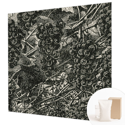 Nowoczesna fototapeta do salonu Nowoczesna fototapeta do salonu Winogronowy nadruk