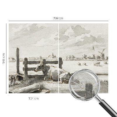 Nowoczesna fototapeta do salonu Nowoczesna fototapeta do salonu Wiejska sielanka