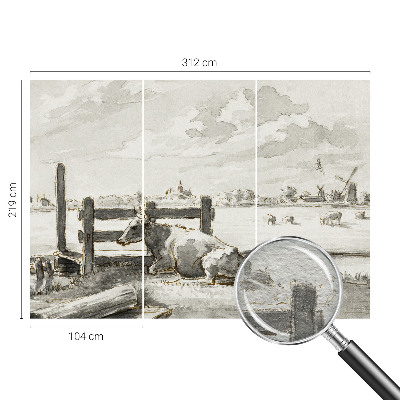 Nowoczesna fototapeta do salonu Nowoczesna fototapeta do salonu Wiejska sielanka