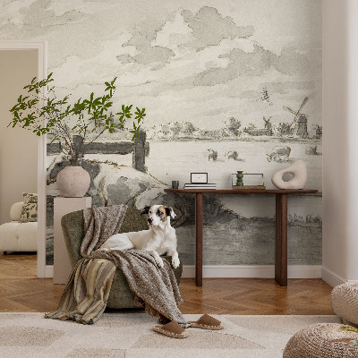 Nowoczesna fototapeta do salonu Nowoczesna fototapeta do salonu Wiejska sielanka