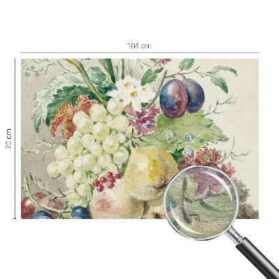 Tapeta fotograficzna fizelinowa Tapeta fotograficzna fizelinowa Kwiaty i owoce