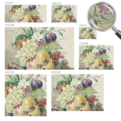 Tapeta fotograficzna fizelinowa Tapeta fotograficzna fizelinowa Kwiaty i owoce