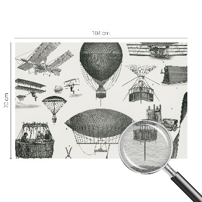 Fototapeta fizelinowa z nadrukiem Historia lotnictwa