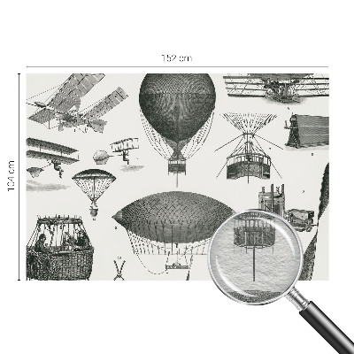 Fototapeta fizelinowa z nadrukiem Historia lotnictwa