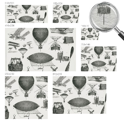 Fototapeta fizelinowa z nadrukiem Historia lotnictwa