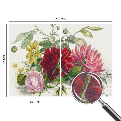 Fototapeta fizelinowa do sypialni Kwiatowy bukiet