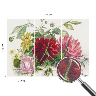 Fototapeta fizelinowa do sypialni Kwiatowy bukiet