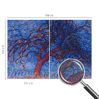 Fototapeta fizelinowa z nadrukiem Fototapeta fizelinowa z nadrukiem Płomienne drzewo