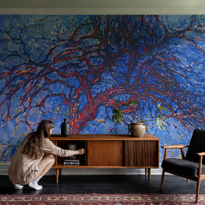 Fototapeta fizelinowa z nadrukiem Fototapeta fizelinowa z nadrukiem Płomienne drzewo