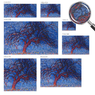 Fototapeta fizelinowa z nadrukiem Fototapeta fizelinowa z nadrukiem Płomienne drzewo