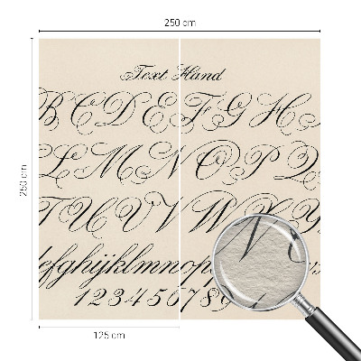 Dekoracyjna fototapeta na ścianę Dekoracyjna fototapeta na ścianę Pismo kaligraficzne