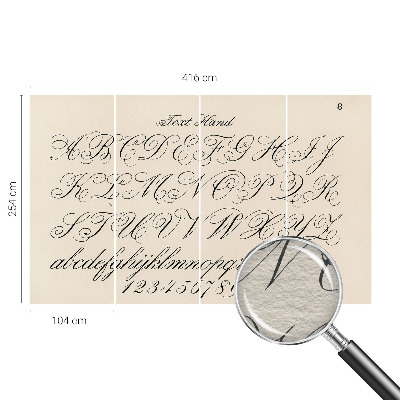 Dekoracyjna fototapeta na ścianę Dekoracyjna fototapeta na ścianę Pismo kaligraficzne