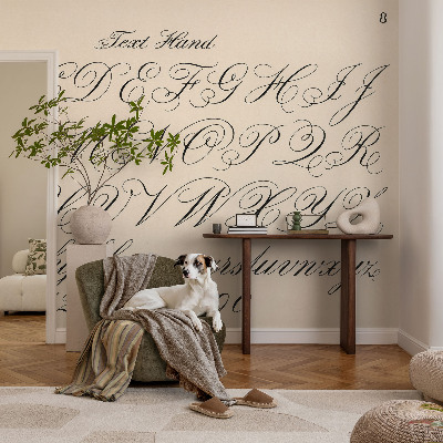 Dekoracyjna fototapeta na ścianę Dekoracyjna fototapeta na ścianę Pismo kaligraficzne