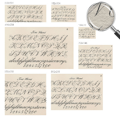 Dekoracyjna fototapeta na ścianę Dekoracyjna fototapeta na ścianę Pismo kaligraficzne