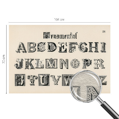 Fototapeta na ścianę z dekoracyjnymi literami