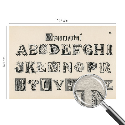 Fototapeta na ścianę z dekoracyjnymi literami