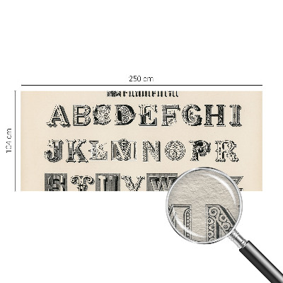 Fototapeta na ścianę z dekoracyjnymi literami