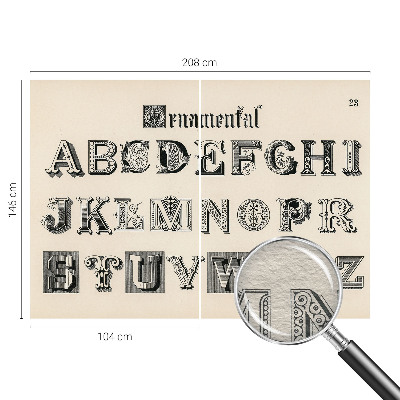 Fototapeta na ścianę Dekoracyjne litery