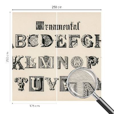 Fototapeta na ścianę Dekoracyjne litery