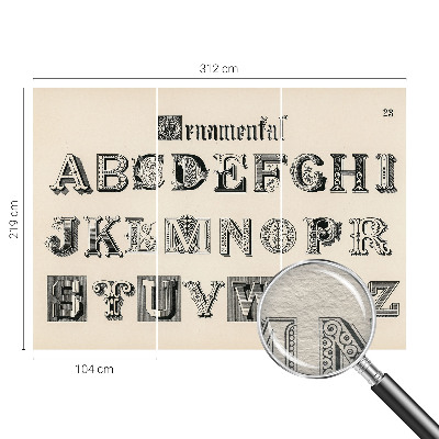 Fototapeta na ścianę Dekoracyjne litery