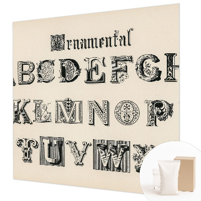 Fototapeta na ścianę z dekoracyjnymi literami