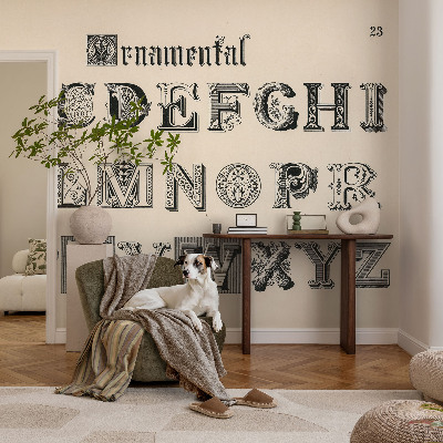 Fototapeta na ścianę z dekoracyjnymi literami