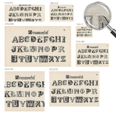 Fototapeta na ścianę Dekoracyjne litery