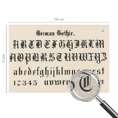 Tapeta fotograficzna Gotyckie litery