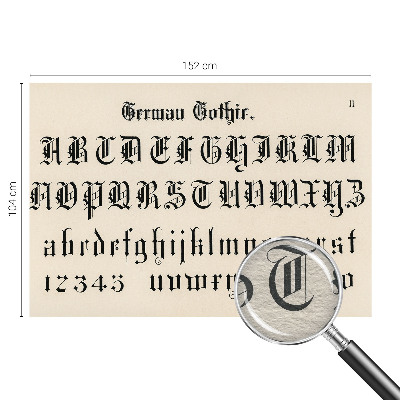 Tapeta fotograficzna Gotyckie litery