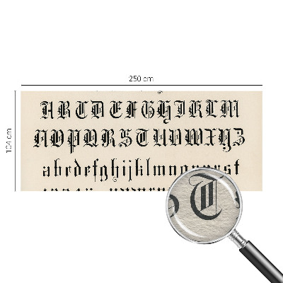 Tapeta fotograficzna Gotyckie litery