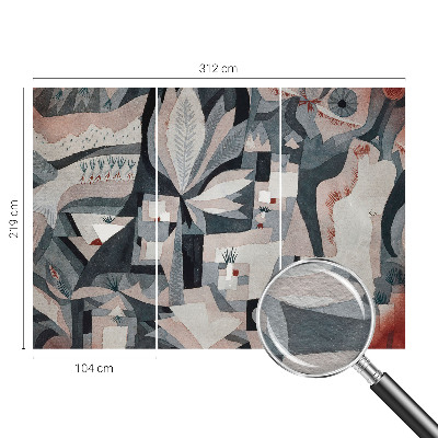 Nowoczesna fototapeta do salonu Nowoczesna fototapeta do salonu Abstrakcja natury