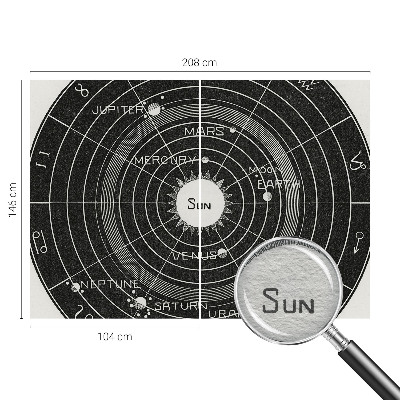 Dekoracyjna fototapeta na ścianę z motywem kosmicznego diagramu