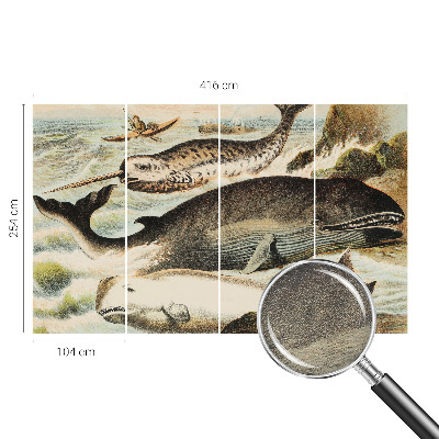 Fototapeta fizelinowa do sypialni Fototapeta fizelinowa do sypialni Morskie olbrzymy