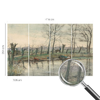 Tapeta fotograficzna Zimowy krajobraz