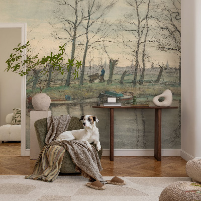 Tapeta fotograficzna Zimowy krajobraz