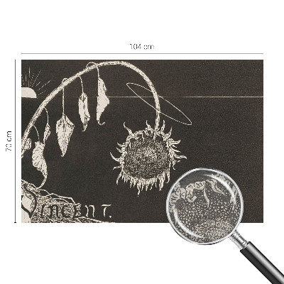 Nowoczesna fototapeta do salonu Nostalgiczny słonecznik