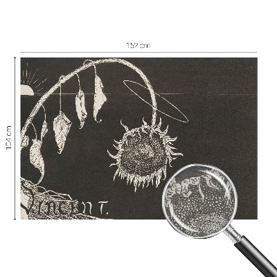 Nowoczesna fototapeta do salonu Nostalgiczny słonecznik