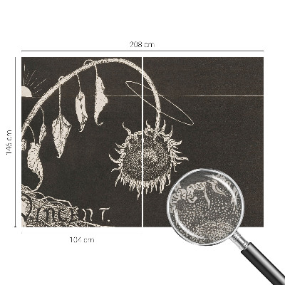 Nowoczesna fototapeta do salonu Nostalgiczny słonecznik