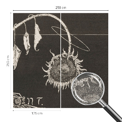 Nowoczesna fototapeta do salonu Nostalgiczny słonecznik