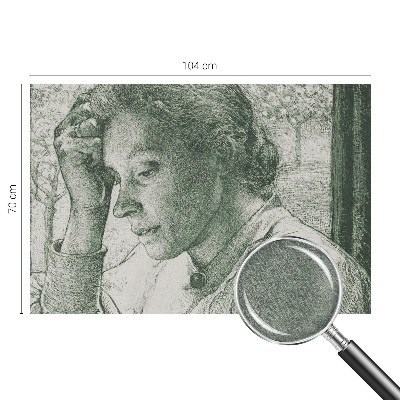 Tapeta fotograficzna fizelinowa Tapeta fotograficzna fizelinowa Refleksyjna kobieta